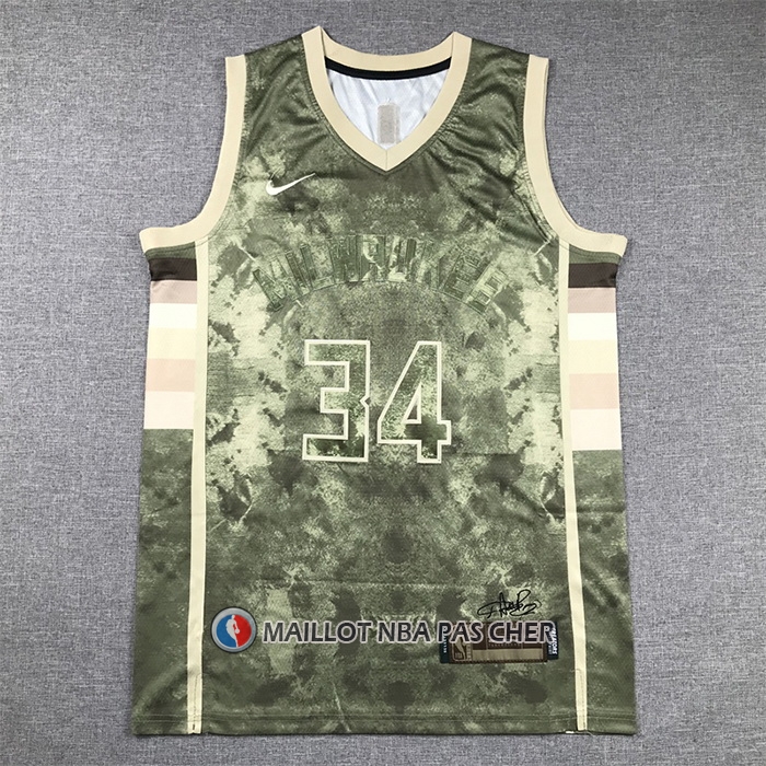 Maillot Milwaukee Bucks Giannis Antetokounmpo NO 34 Select Series 2023 Marron